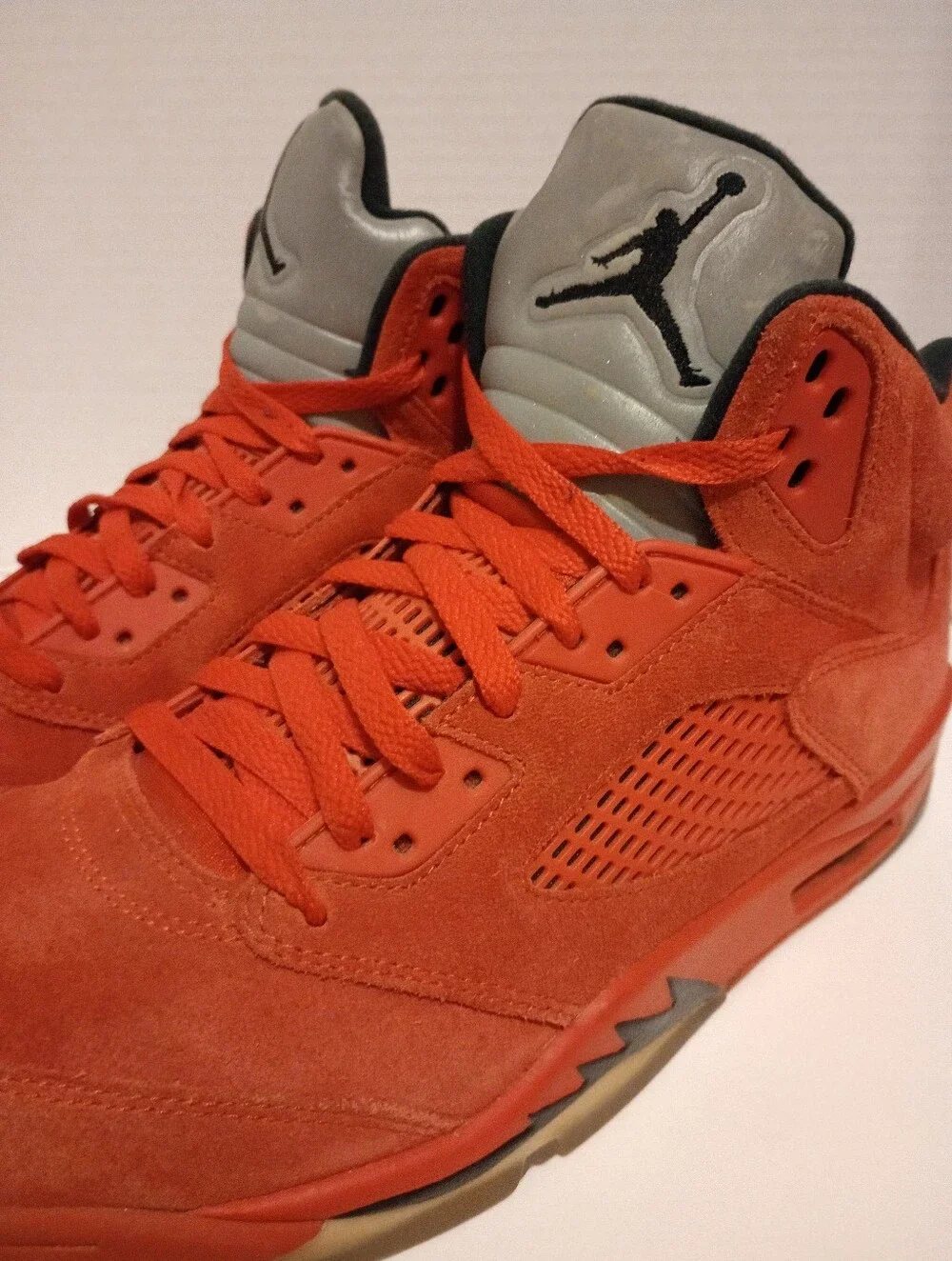 Jordan Retro 5 Red Suede Mens 11.5
